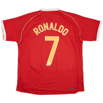 2006-07 Manchester United Home Shirt Ronaldo #7 - 6/10 - (XL)