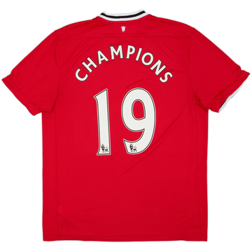 2011-12 Manchester United Home Shirt Champions #19 - 5/10 - (XL)