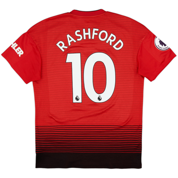 2018-19 Manchester United Home Shirt Rashford #10 - 8/10 - (M)