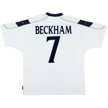 2000-01 Manchester United Away Shirt Beckham #7 - 8/10 - (XL)