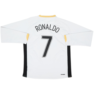 2006-08 Manchester United Away L/S Shirt Ronaldo #7 - 6/10 - (M)