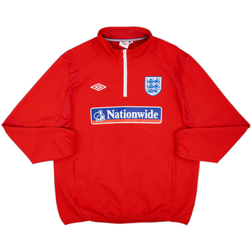 2010-11 England Umbro 1/4 Zip Drill Top - 9/10 - (XL)