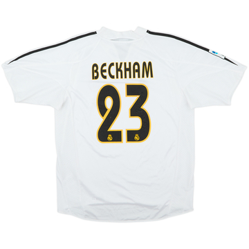 2004-05 Real Madrid Home Shirt Beckham #23 - 6/10 - (M)