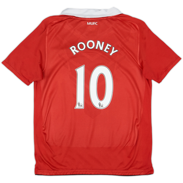 2010-11 Manchester United Local Camiseta Rooney #10 - 6/10 - (L.Boys)