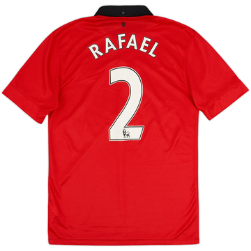 2013-14 Manchester United Home Shirt Rafael #2 - 6/10 - (S)