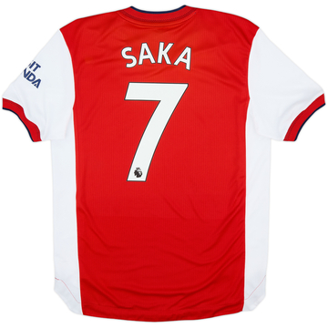 2021-22 Arsenal Authentic Home Shirt Saka #7 - 7/10 - (M)