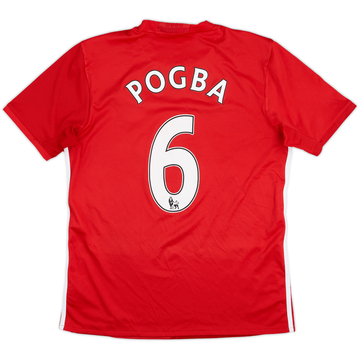 2016-17 Manchester United Home Shirt Pogba #6 - 8/10 - (M)