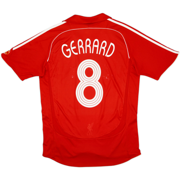 2006-08 Liverpool Home Shirt Gerrard #8 - 6/10 - (M)