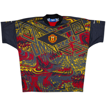 1994-96 Manchester United Umbro Training Shirt - 8/10 - (L)