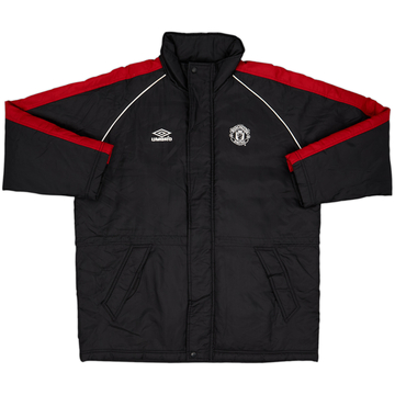 2000-01 Manchester United Umbro Padded Bench Coat - 8/10 - (M)