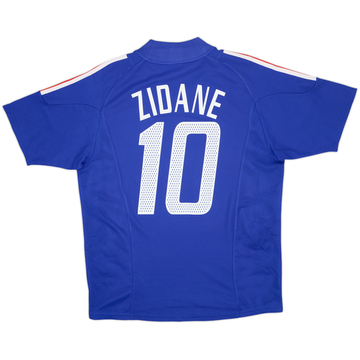 2002-04 France Home Shirt Zidane #10 - 8/10 - (L)
