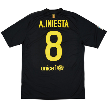 2011-12 Barcelona Away Shirt A.Iniesta #8 - 9/10 - (L)