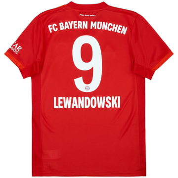 2019-20 Bayern Munich Home Shirt Lewandowski #9 - 9/10 - (S)