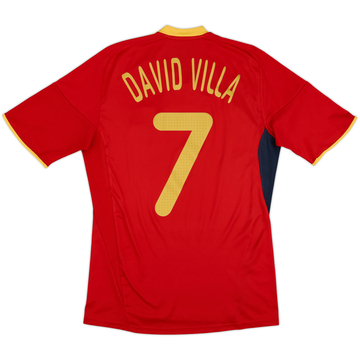 2009 Spain Home Shirt David Villa #7 - 8/10 - (S)
