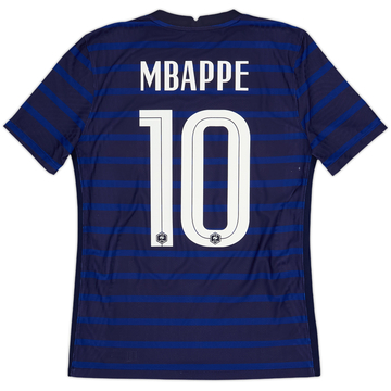2020-21 France Authentic Home Shirt Mbappe #10 - 6/10 - (S)