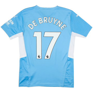 2021-22 Manchester City Home Shirt De Bruyne #17 - 9/10 - (S)
