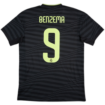 2022-23 Real Madrid Third Shirt Benzema #9 - 6/10 - (M)