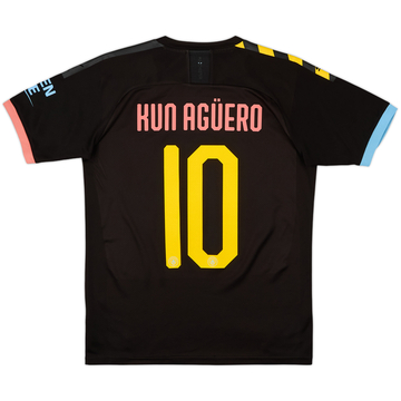 2019-20 Manchester City Away Shirt Kun Aguero #10 - 8/10 - (S)