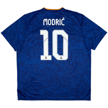 2021-22 Real Madrid Away Shirt Modric #10 - 8/10 - (XXL)