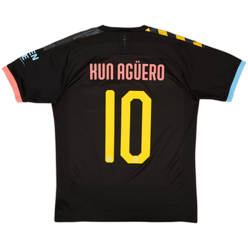 2019-20 Manchester City Away Shirt Kun Aguero #10 - 8/10 - (M)