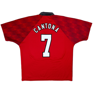1996-98 Manchester United Home Shirt Cantona #7 - 8/10 - (XL)