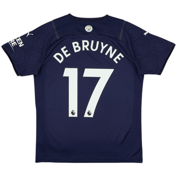 2021-22 Manchester City Third Shirt De Bruyne #17 - 8/10 - (M)