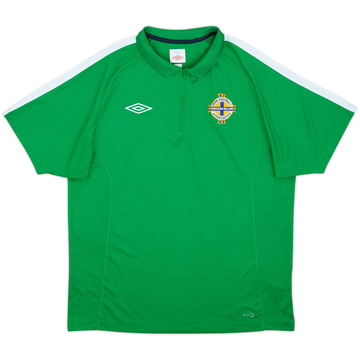2012-13 Northern Ireland Umbro 1/4 Zip Polo Shirt - 8/10 - (L)