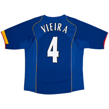 2004-06 Arsenal Away Shirt Vieira #4 - 8/10 - (L)