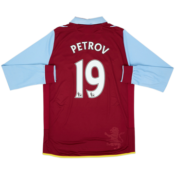 2012-13 Aston Villa Home L/S Shirt Petrov #19 - 7/10 - (L)