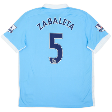 2015-16 Manchester City Home Shirt Zabaleta #5 - 7/10 - (L)