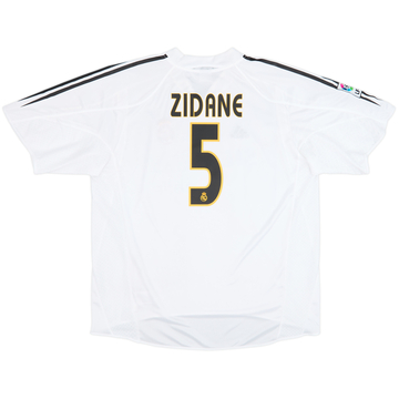 2004-05 Real Madrid Camiseta Local Zidane #5 - 8/10 - (XL)