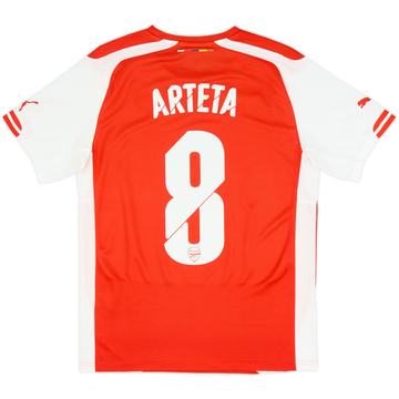 2014-15 Arsenal Home Shirt Arteta #8 - 8/10 - (S)