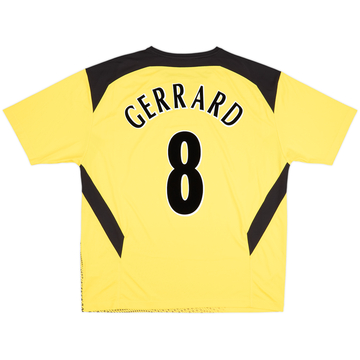 2004-06 Liverpool Away Shirt Gerrard #8 - 8/10 - (XL)