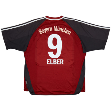 2001-02 Bayern Munich Home Shirt Elber #9 - 7/10 - (XXL)