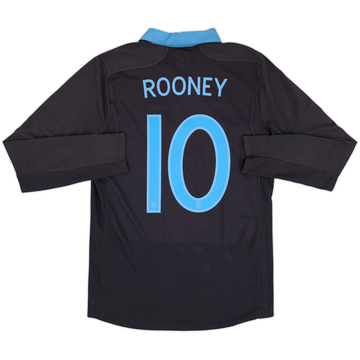 2011-12 England Away L/S Shirt Rooney #10 - 6/10 - (M)