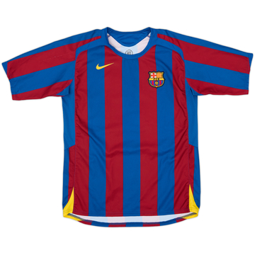 2005-06 Barcelona Home Shirt #17 - 8/10 - (XL.Boys)