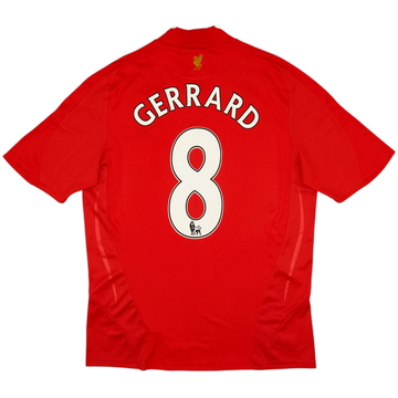 2008-10 Liverpool Home Shirt Gerrard #8 - 8/10 - (M)