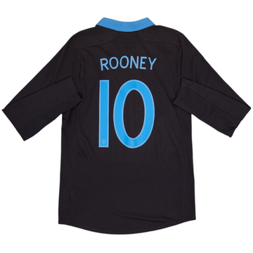 2011-12 England Away L/S Shirt Rooney #10 - 9/10 - (M)