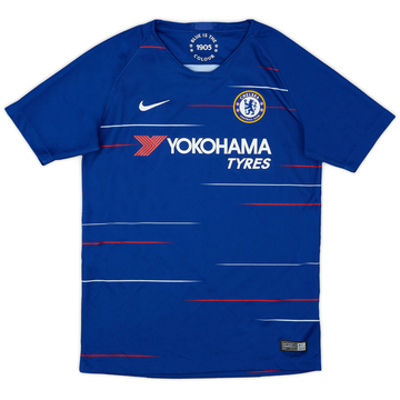 2018-19 Chelsea Home Shirt - 8/10 - (L.Boys)