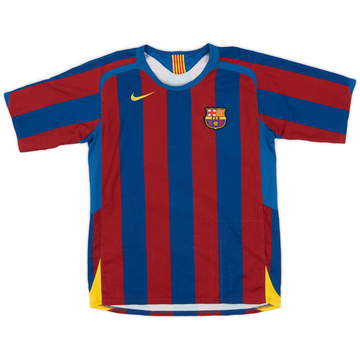 2005-06 Barcelona Home Shirt - 6/10 - (XL.Boys)