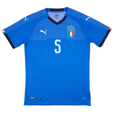 2018-19 Italy Home Shirt #5 - 9/10 - (L)