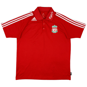 2008-09 Liverpool adidas Polo Shirt - 9/10 - (L)