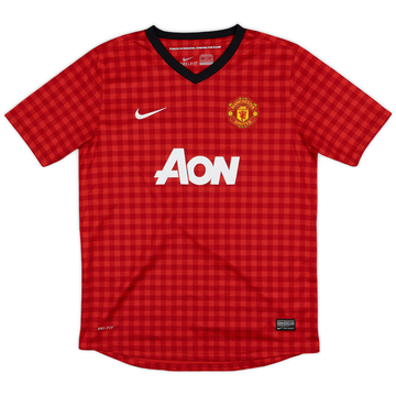 2012-13 Manchester United Home Shirt - 9/10 - (XL.Boys)