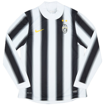 2011-12 Juventus Prototype Player Issue Home L/S Shirt - 6/10 - (L)
