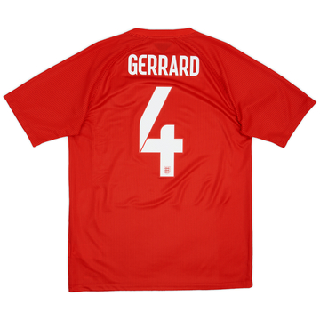 2014-15 England Away Shirt Gerrard #4 - 8/10 - (M)