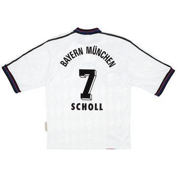 1996-98 Bayern Munich Signed Away Shirt Scholl #7 - 5/10 - (S)