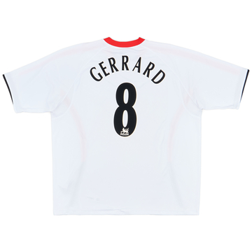 2005-06 Liverpool Away Shirt Gerrard #8 - 7/10 - (XXL)