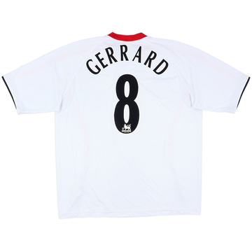 2005-06 Liverpool Away Shirt Gerrard #8 - 7/10 - (XL)