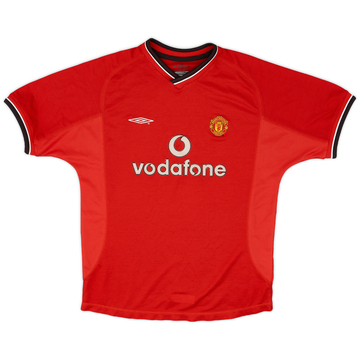 2000-02 Manchester United Home Shirt - 8/10 - (L.Boys)