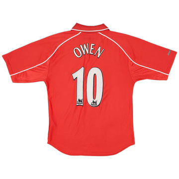 2000-02 Liverpool Home Shirt Owen #10 - 7/10 - (XS)
